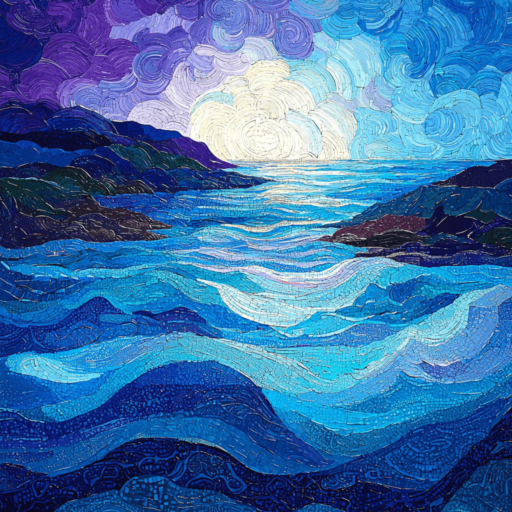 Georges Seurat Inspired Luminous Lagoon Paint By Color