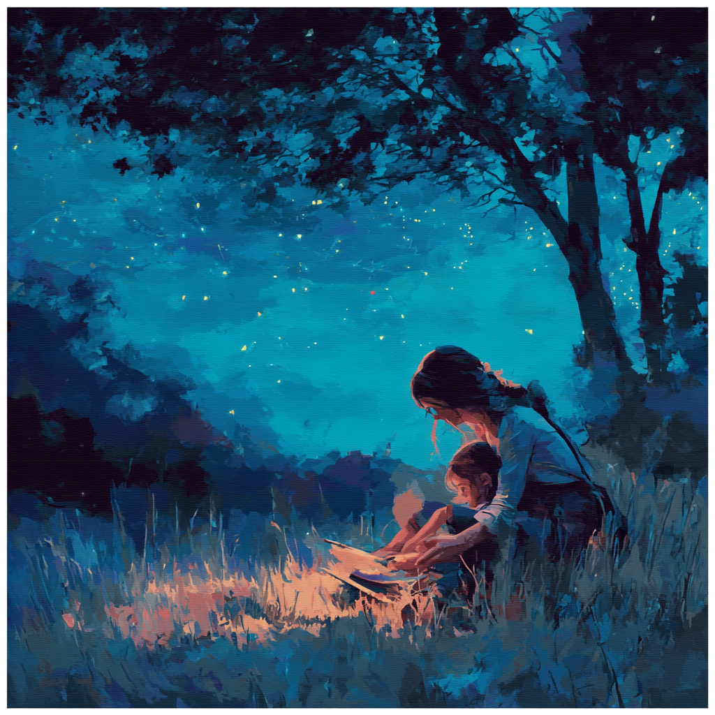 Moonlit Whisperings Number Painting