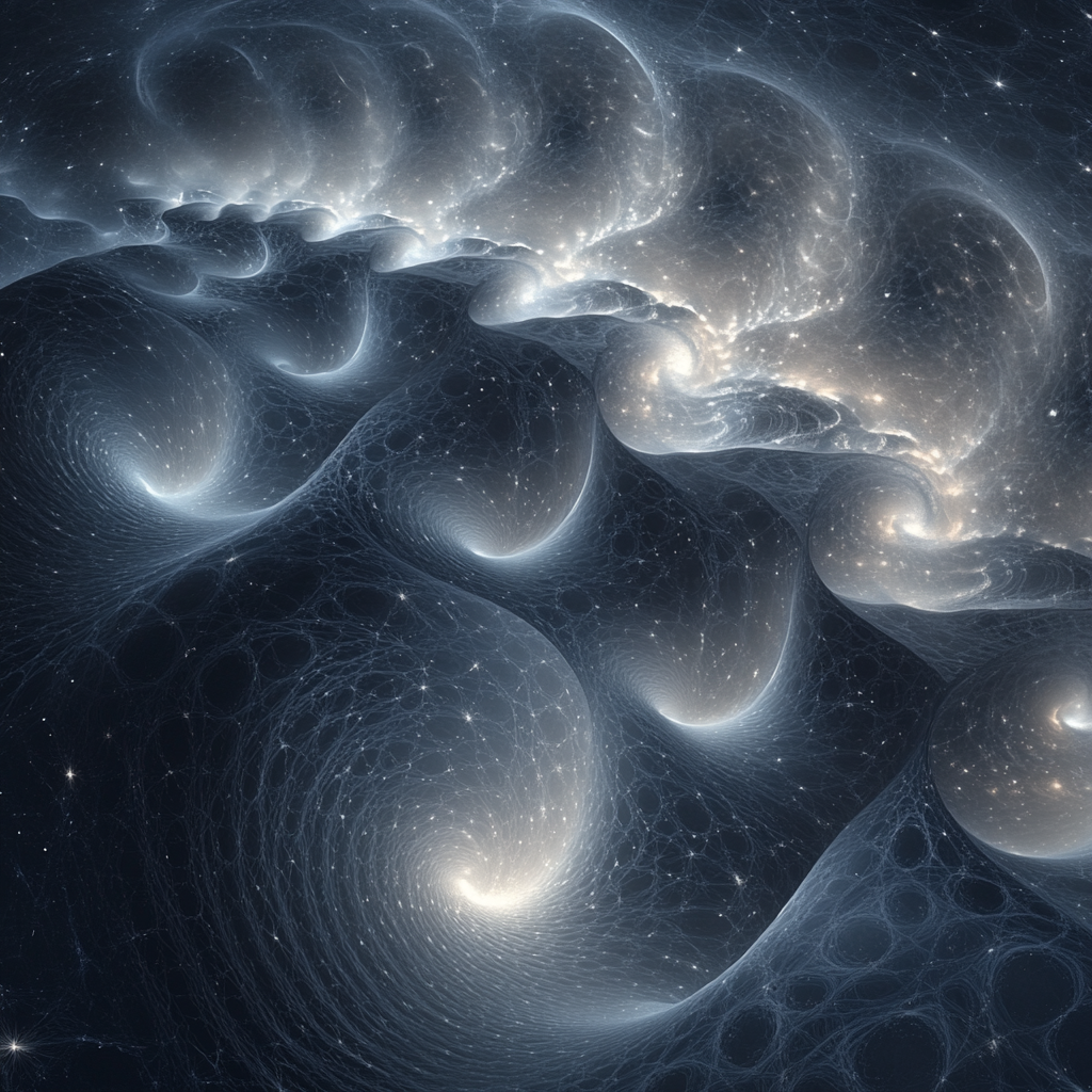 M C Escher Inspired Cosmic Patterns Number painting