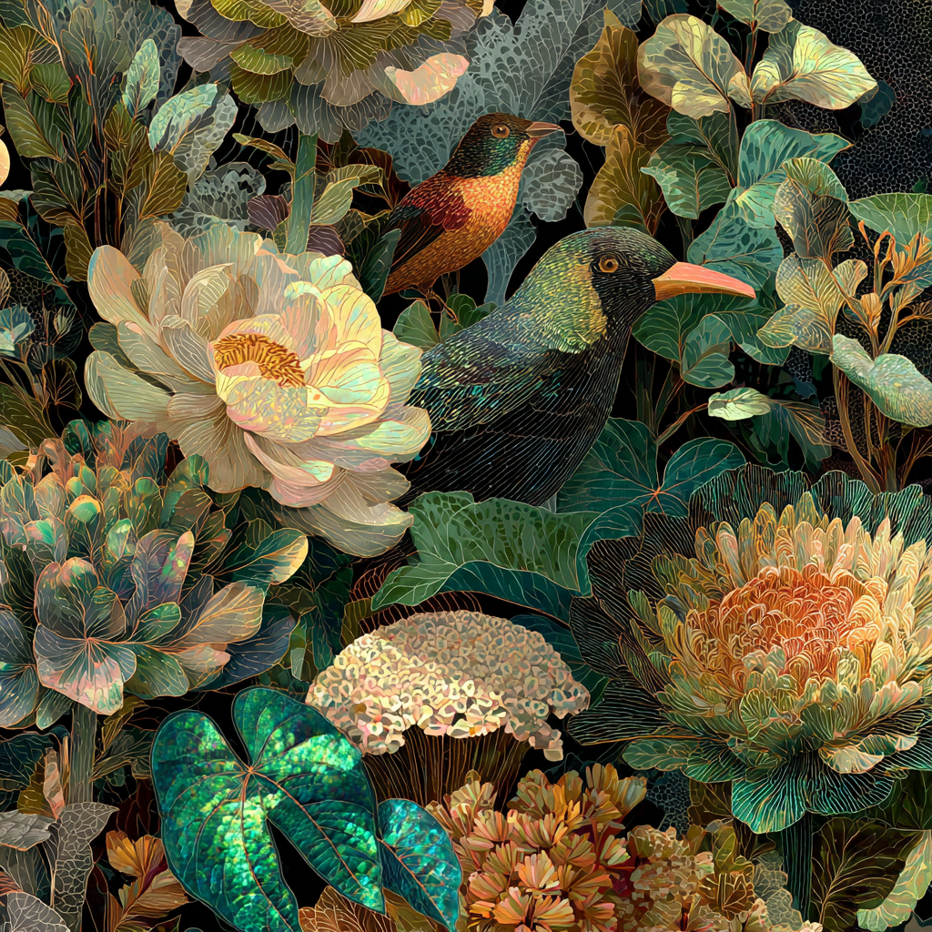 Max Ernst Inspired Surreal Jungle DIY paint by numbers