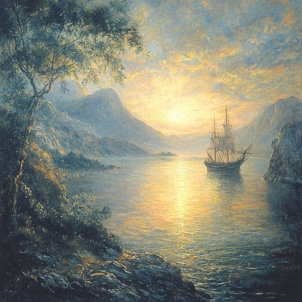 J.M.W. Turner Inspired Twilight Glow Painting Number Kit