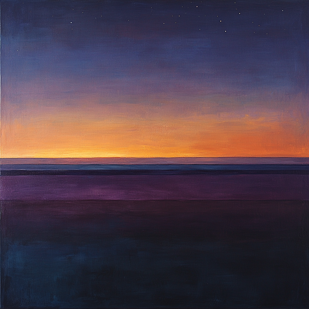 Rothko Inspired Night Sky Field Painting by numbers kit