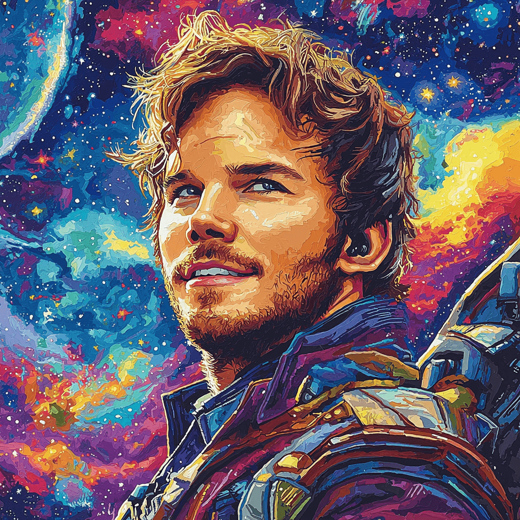 Chris Pratt: Unleashing The Spirit Of Star-Lord Paint By Numbers Art