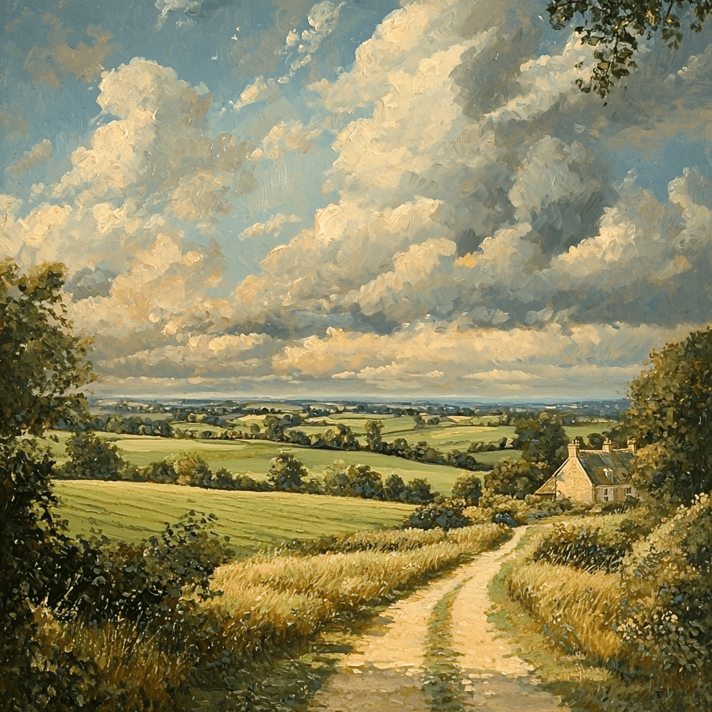 Constable Inspired Windswept Landscape Numbered Painting Kits