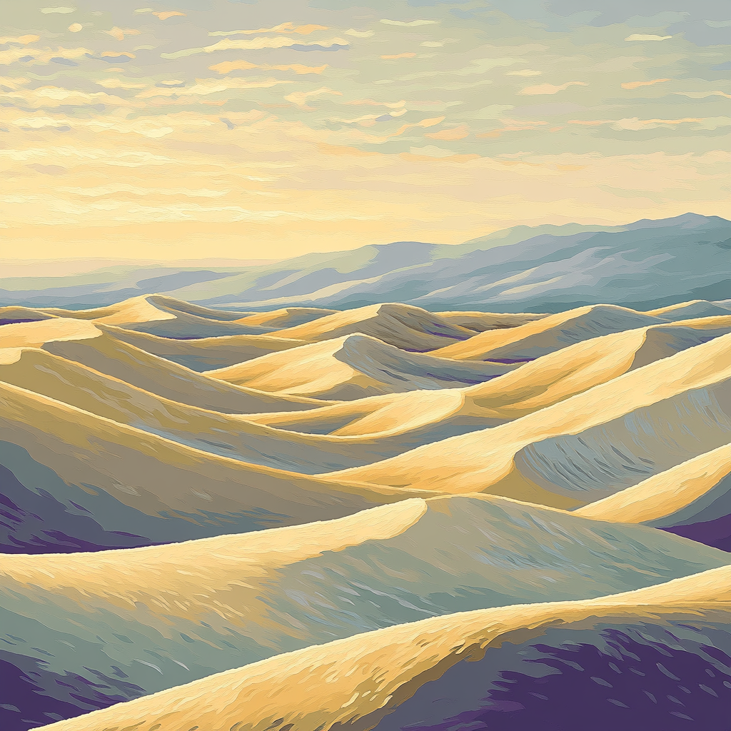 Georges Seurat Inspired Dune Light Panorama Paint by numbers kits