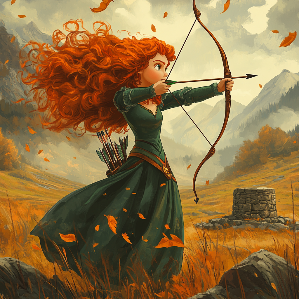 Merida Highland Archery Paint by numbers art