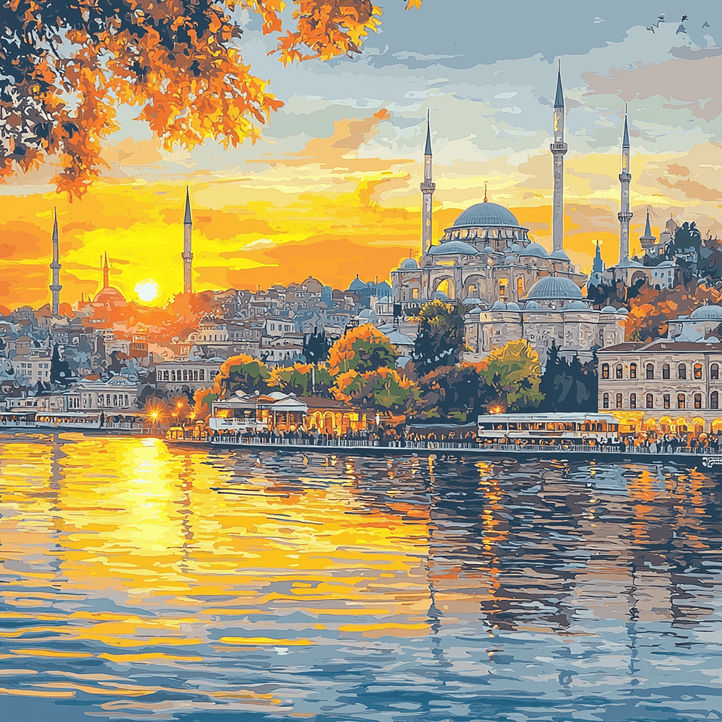 Bosphorus Strait Cruise - Turkey Paint By Numbers Kits