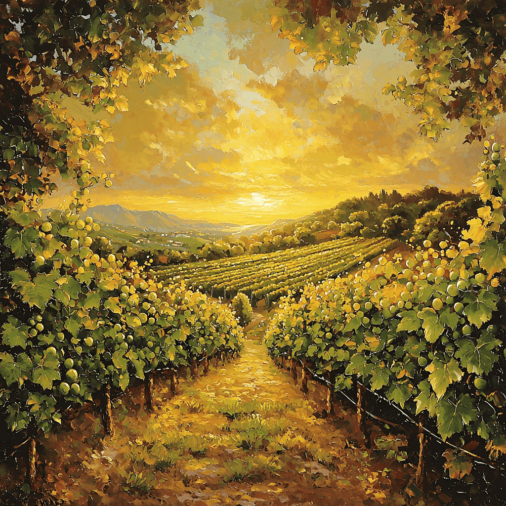 Gustave Courbet Inspired Rustic Vineyard Tranquility Paint By Numbers
