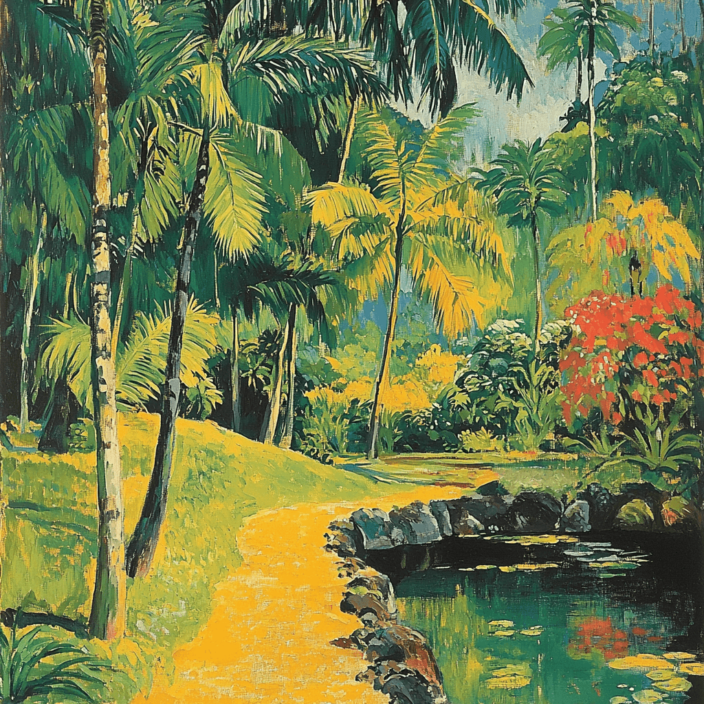 Paul Gauguin Inspired Tropical Retreat Paint By Color