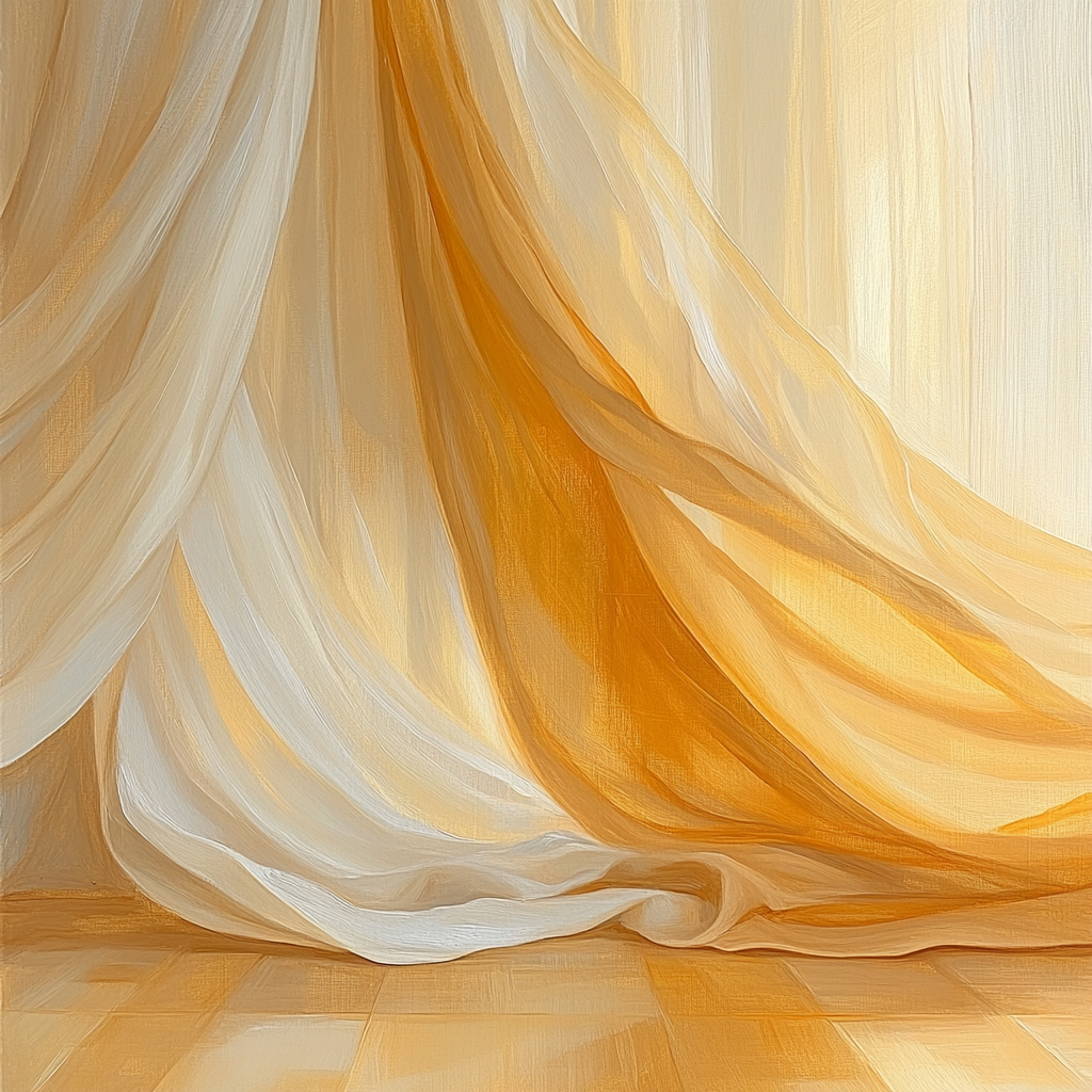 Johannes Vermeer Inspired Light Through Draped Fabric Number painting