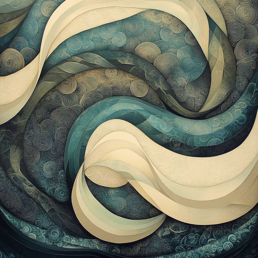 M.C. Escher Inspired Fractal Ocean Of Time DIY paint by numbers