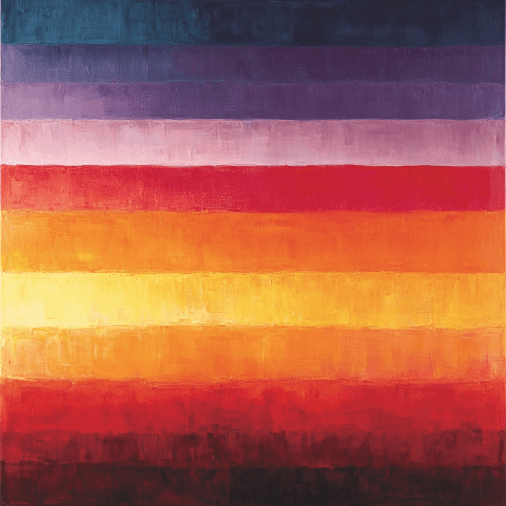 Mark Rothko Inspired Rothko's Sunset Embrace - DIY Painting By Numbers Kit
