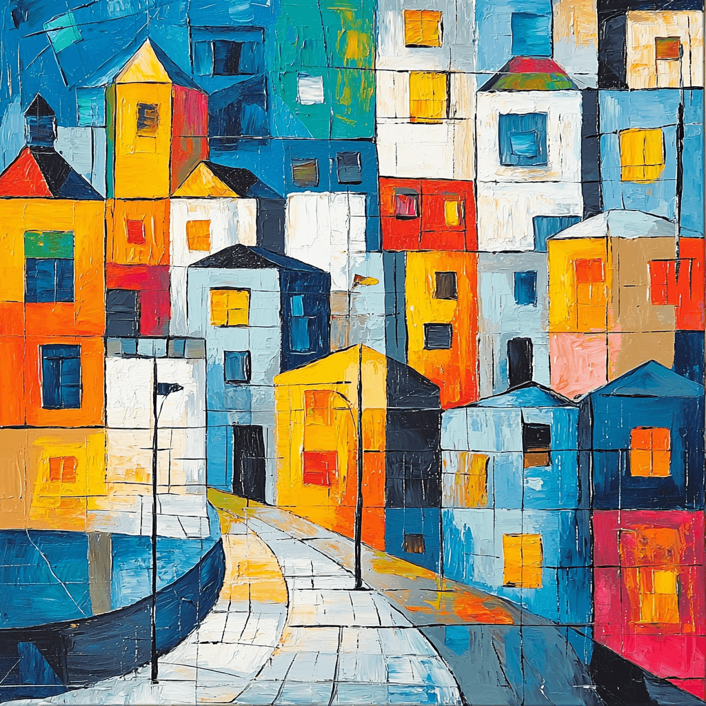 Pablo Picasso Inspired Picasso's Rhythmic City Numbered Painting Kits
