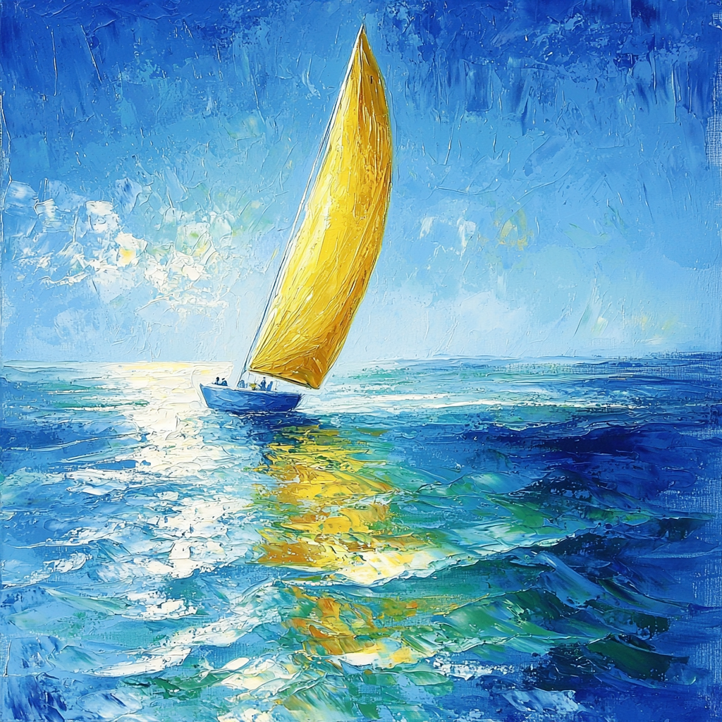 Sailing Into Memories DIY Paint By Numbers