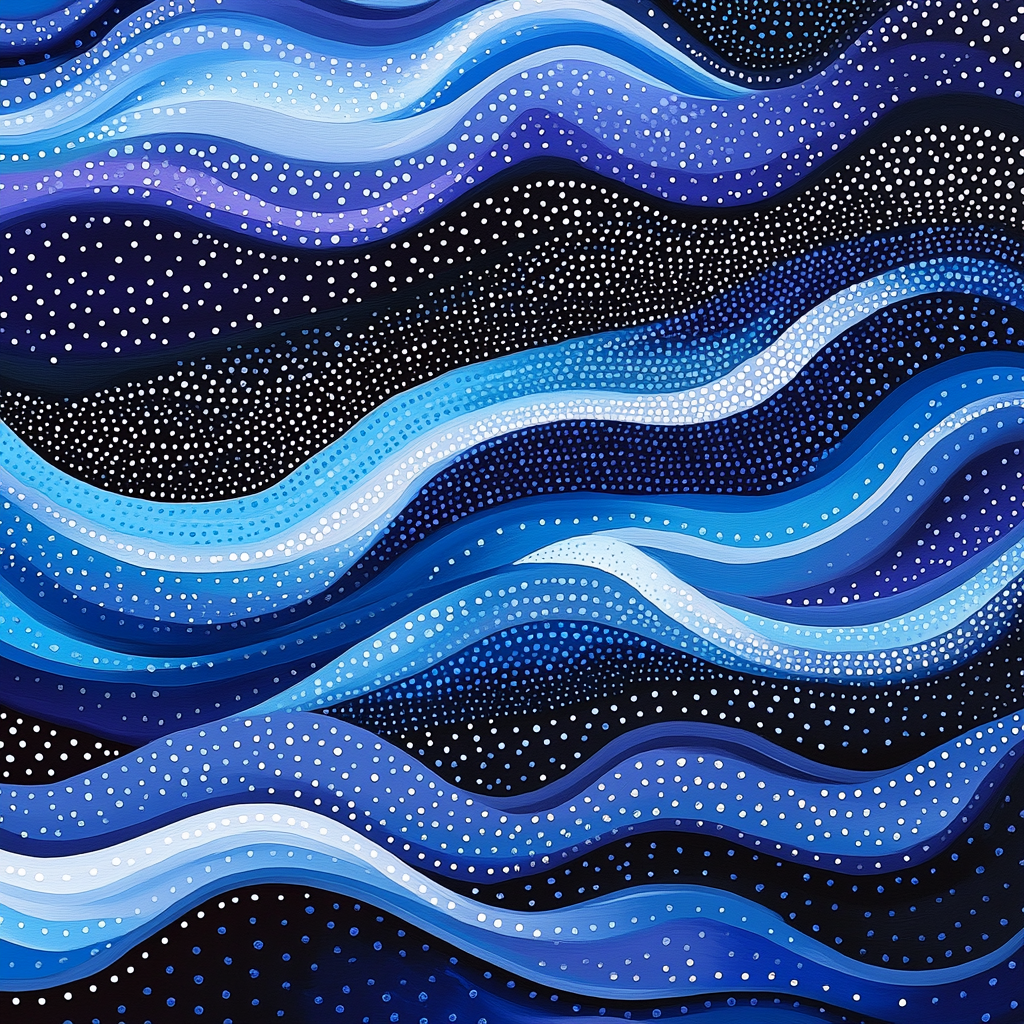 Yayoi Kusama Inspired Infinite Waveforms Paint by numbers art