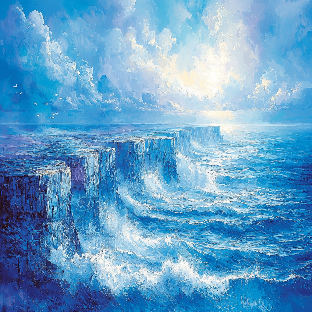 J.M.W. Turner Inspired Dramatic Sea Cliff Vistas Painting By Numbers Kit