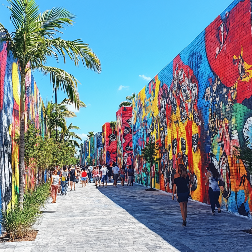 Vibrant Street Art Of Wynwood Walls Miami United States Paint by numbers kits