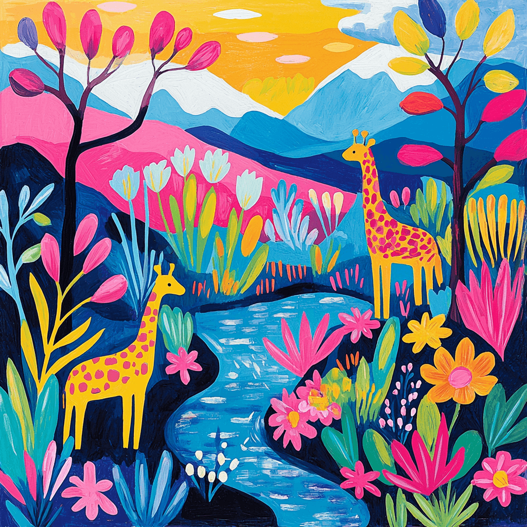Charley Harper Inspired Playful Wildlife Painting By Numbers Kit