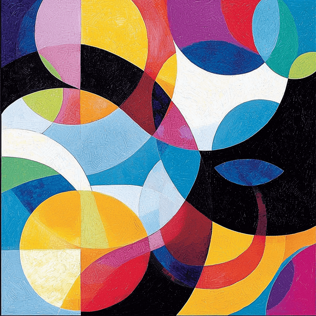 Joan Miro Inspired Colorful Illusions Paint By Numbers Kits