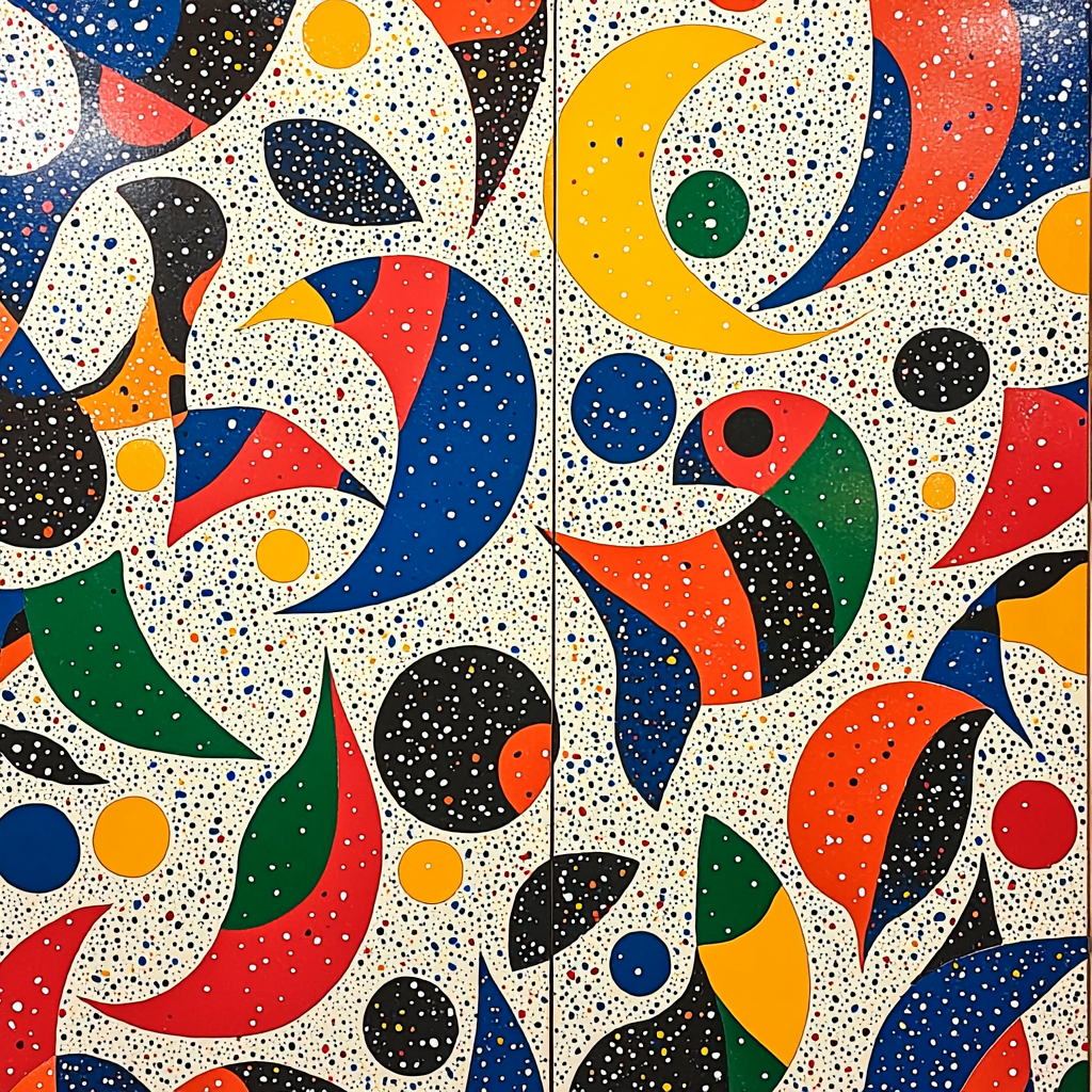 Joan Miró Inspired Surreal Patterns Paint By Numbers Art