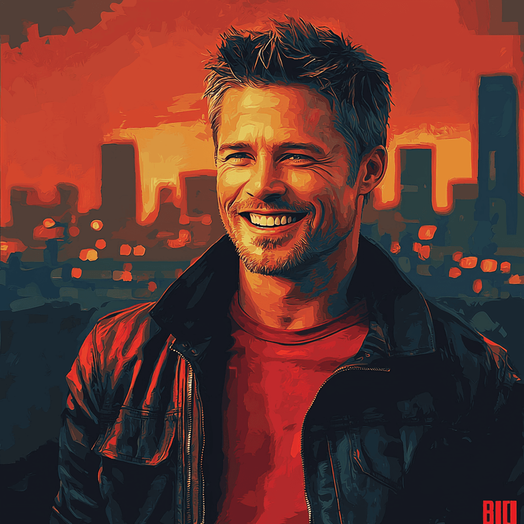 Brad Pitt: The Reluctant Hero Of Fight Club Number Painting