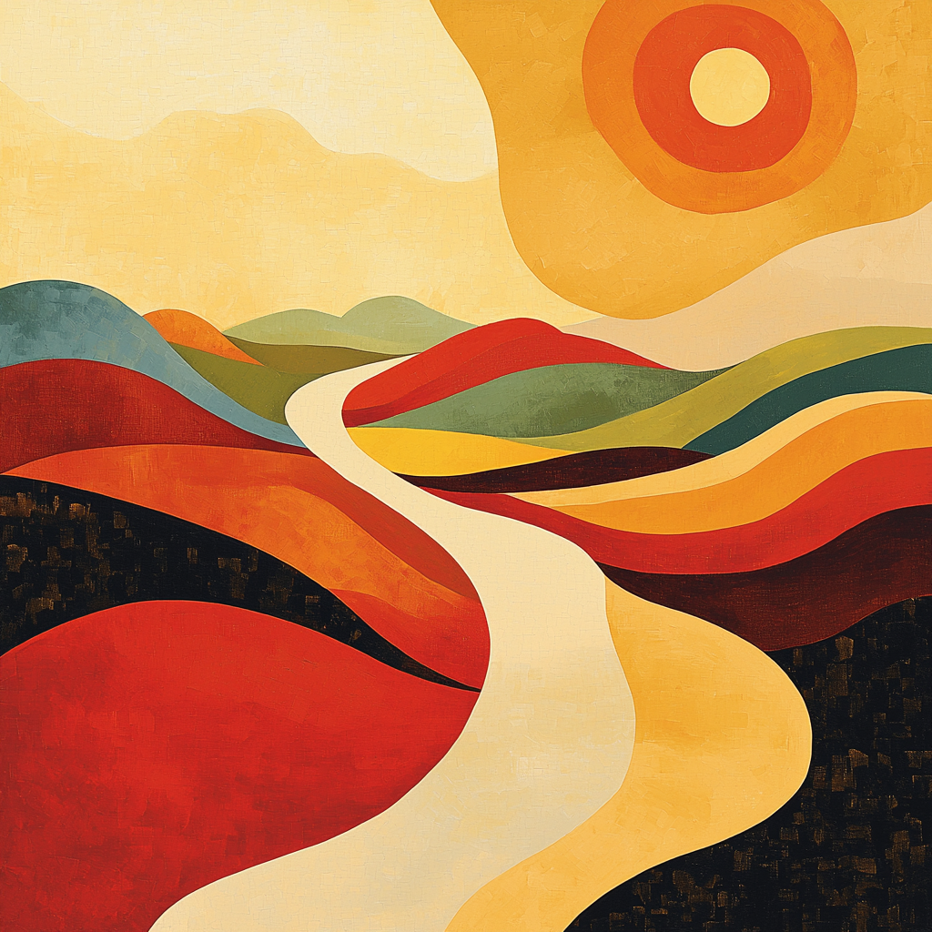 Paul Klee Inspired Rythmic Landscapes Painting By Numbers Kit