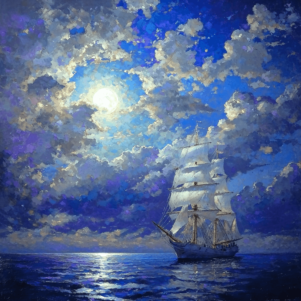 J.M.W. Turner Inspired Dreamy Nightscape Painting Number Kit