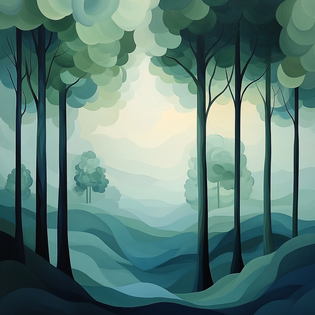 Max Ernst Inspired Enchanted Forest Dreamscape Paint by numbers kits