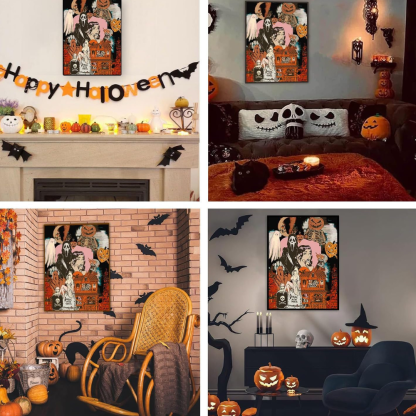 DIY Halloween Paint by Numbers for Adults