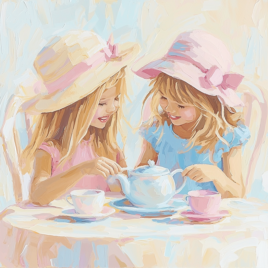 A Magical Tea Party Numbered Painting Kits