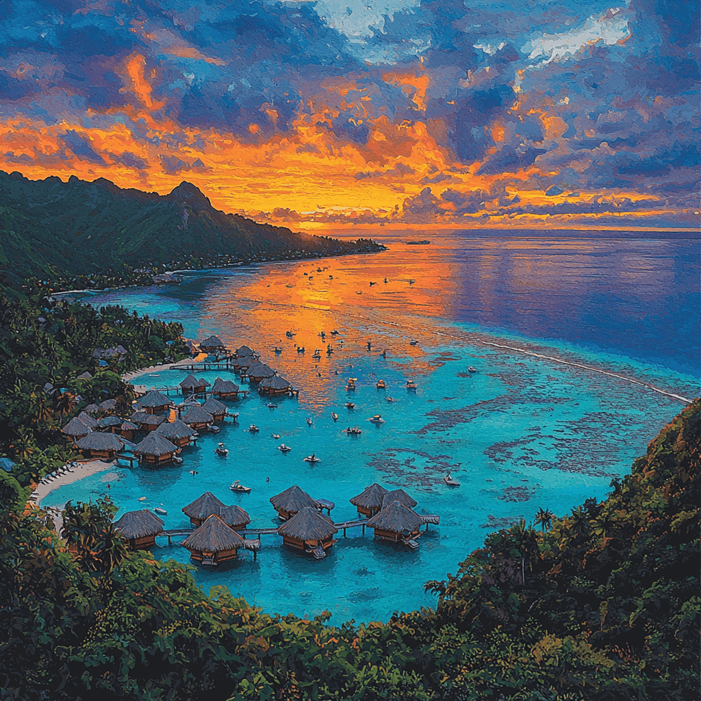 Bora Bora DIY Paint By Numbers