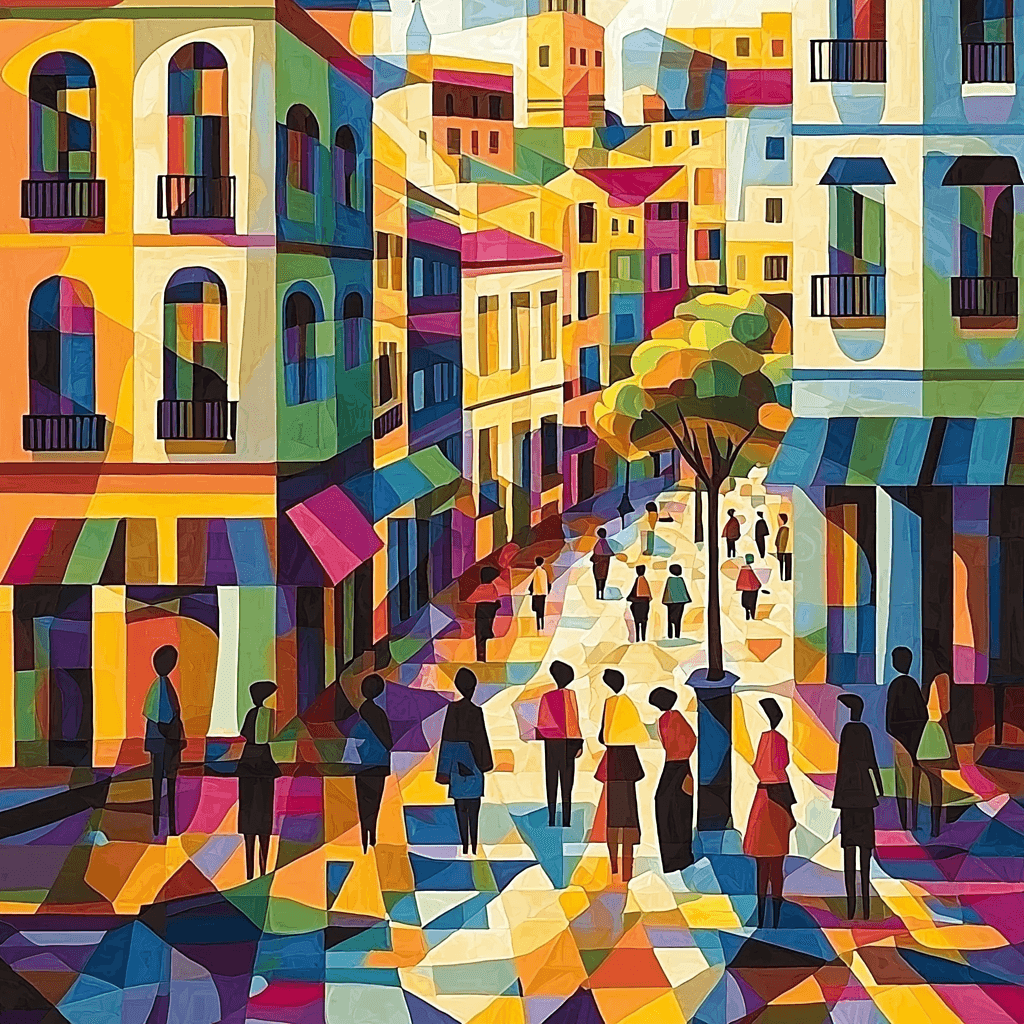 Pablo Picasso Inspired Picasso's Urban Symphony Paint By Numbers