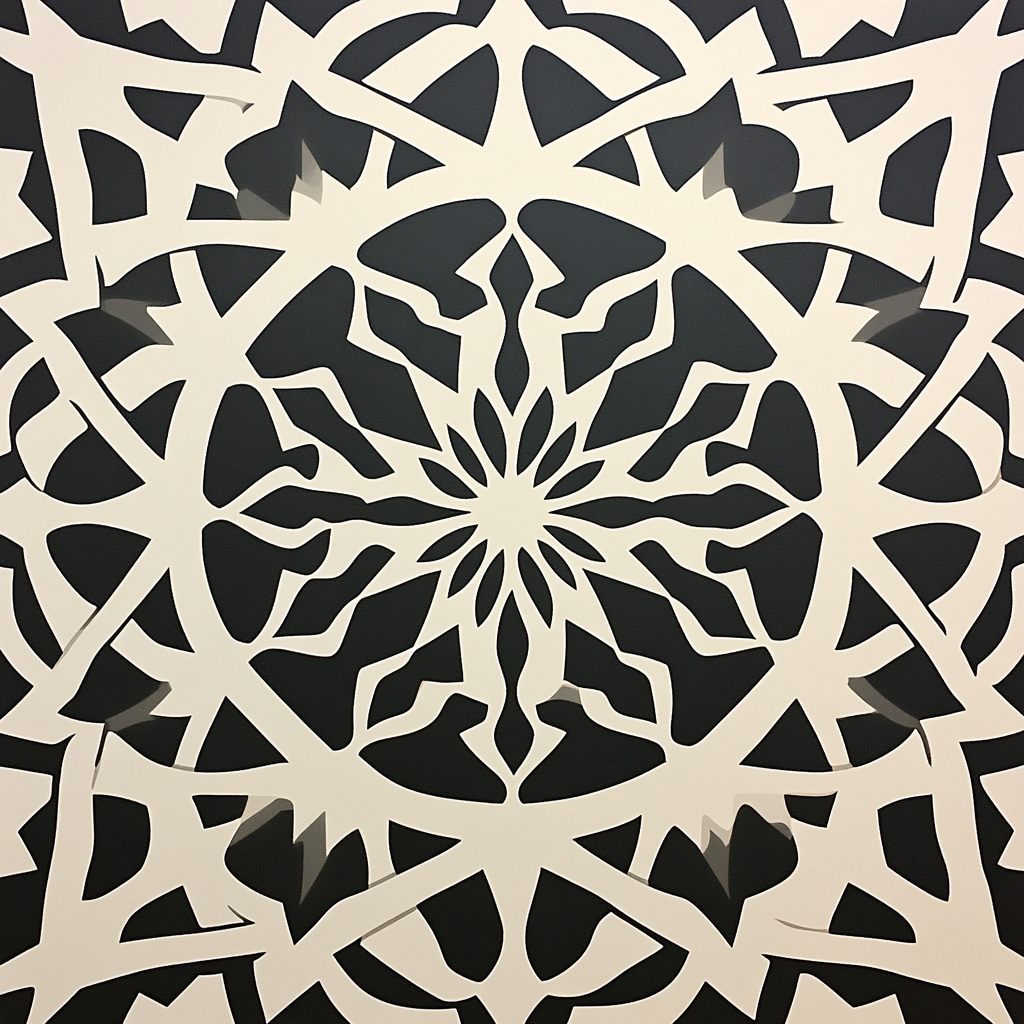 M.C. Escher Inspired Celestial Tessellation Maze Paint by numbers kits