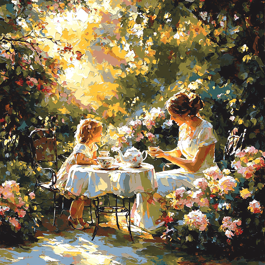 Afternoon Tea Time Painting Number Kit