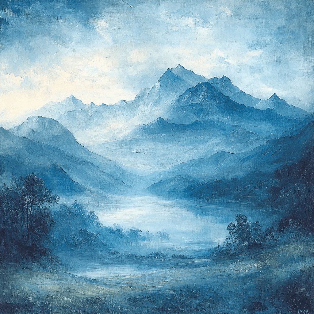 J.M.W. Turner Inspired Misty Mountains Painting Number Kit