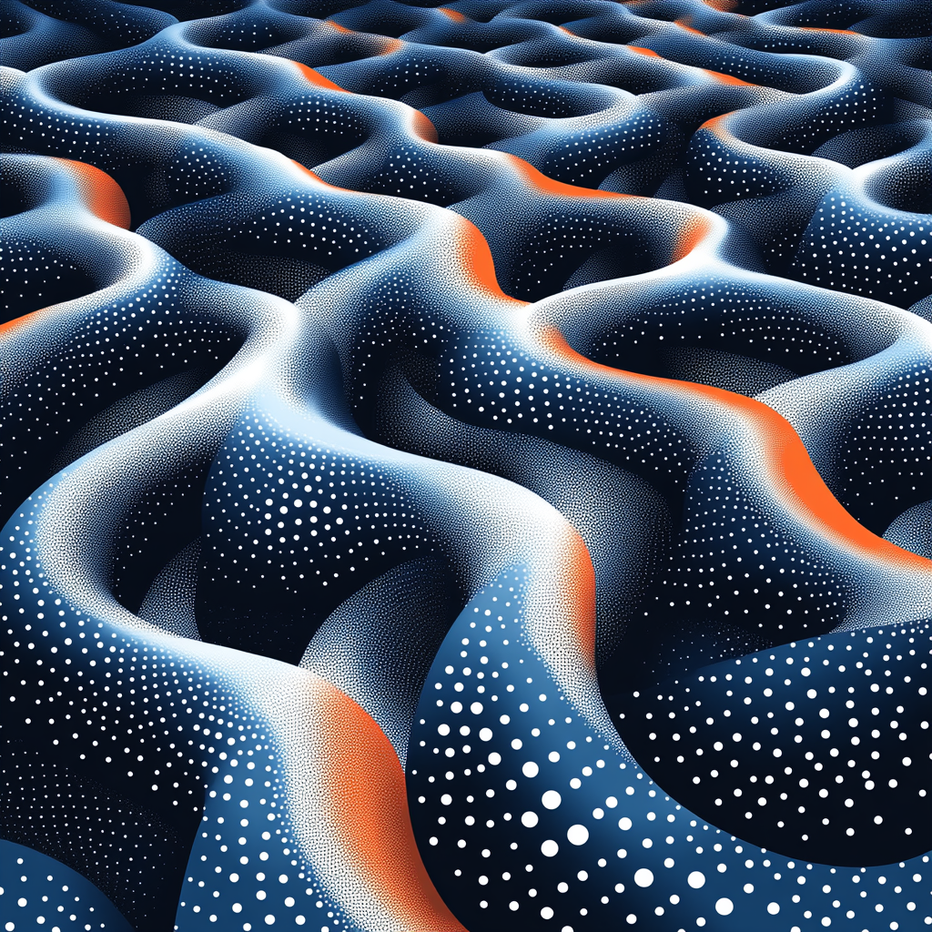 Yayoi Kusama Inspired Nebula Maze paint by color