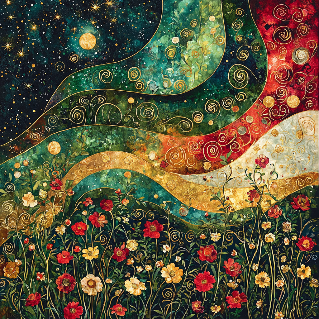 Gustav Klimt Inspired The Infinite Bloom Paint By Numbers Kits