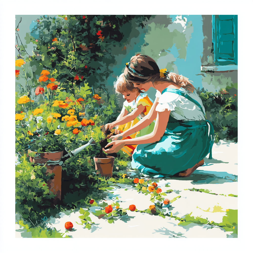 Joy In The Garden Painting By Numbers Kit
