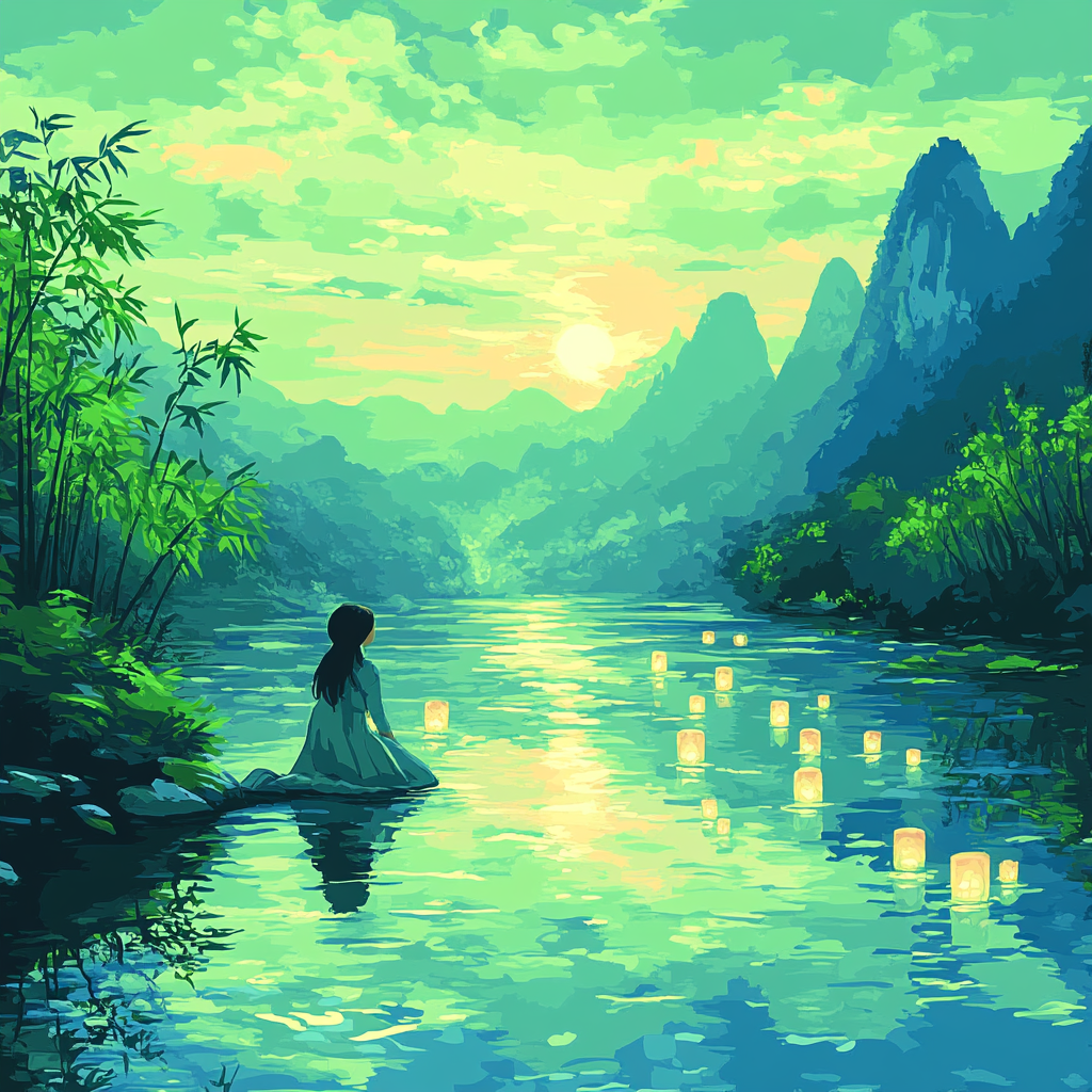 Raya And Sisu River Reunion Paint by numbers art