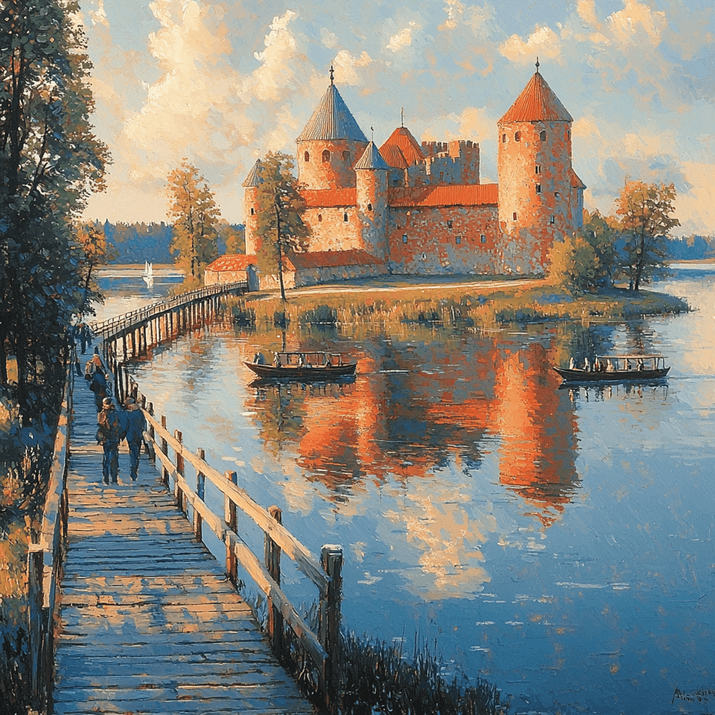 Trakai Island Castle - Lithuania Paint By Numbers Kits