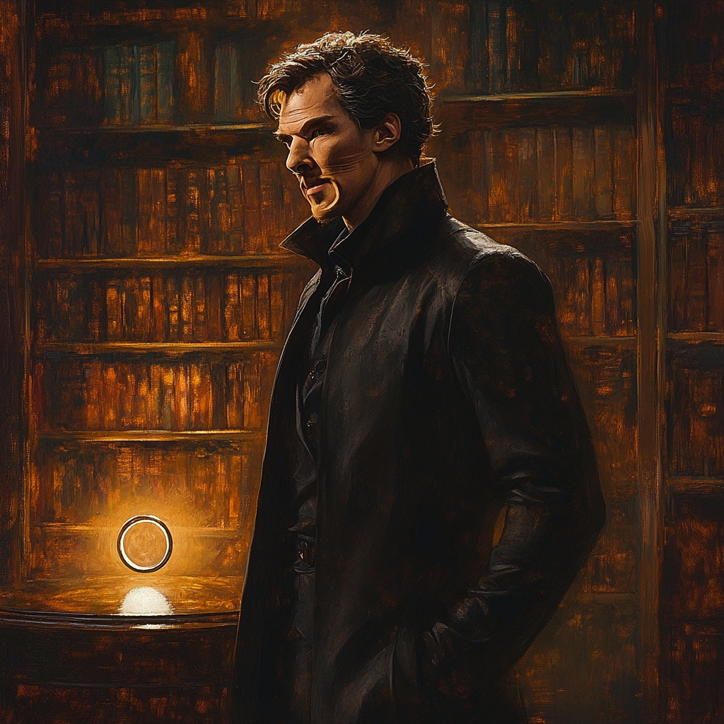 Benedict Cumberbatch: Weaving The Enigma Of The Sorcerer Painting by numbers kit