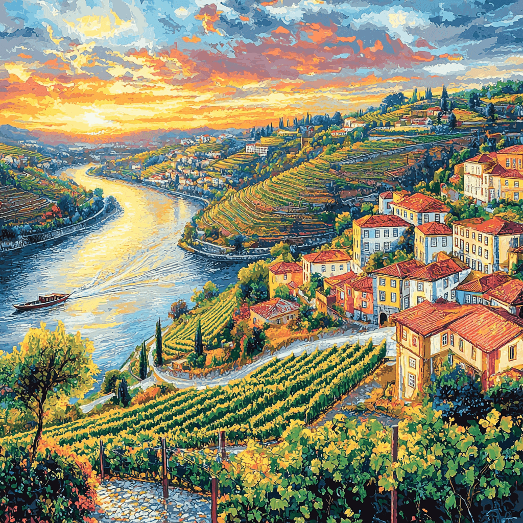 The Douro Valley DIY Paint By Numbers