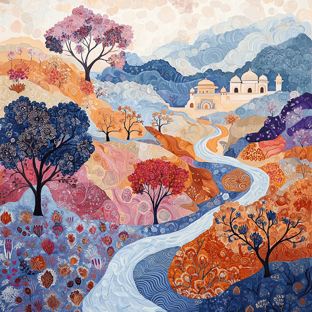 Nandalal Bose Inspired Heritage Threads DIY Paint By Numbers