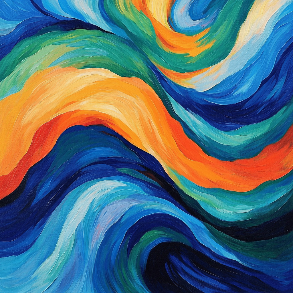 Paul Cézanne Inspired Abstract Currents Paint By Number