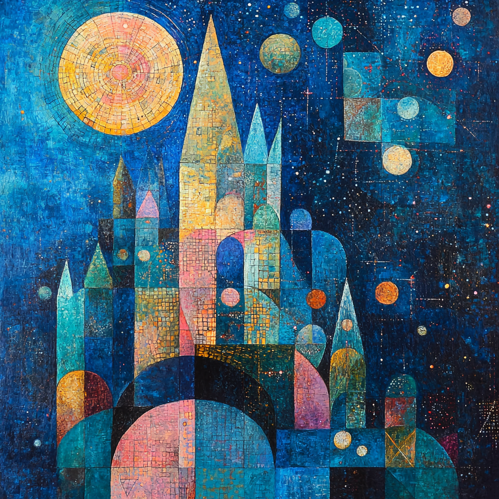 Paul Klee Inspired Celestial Hues Painting Number Kit
