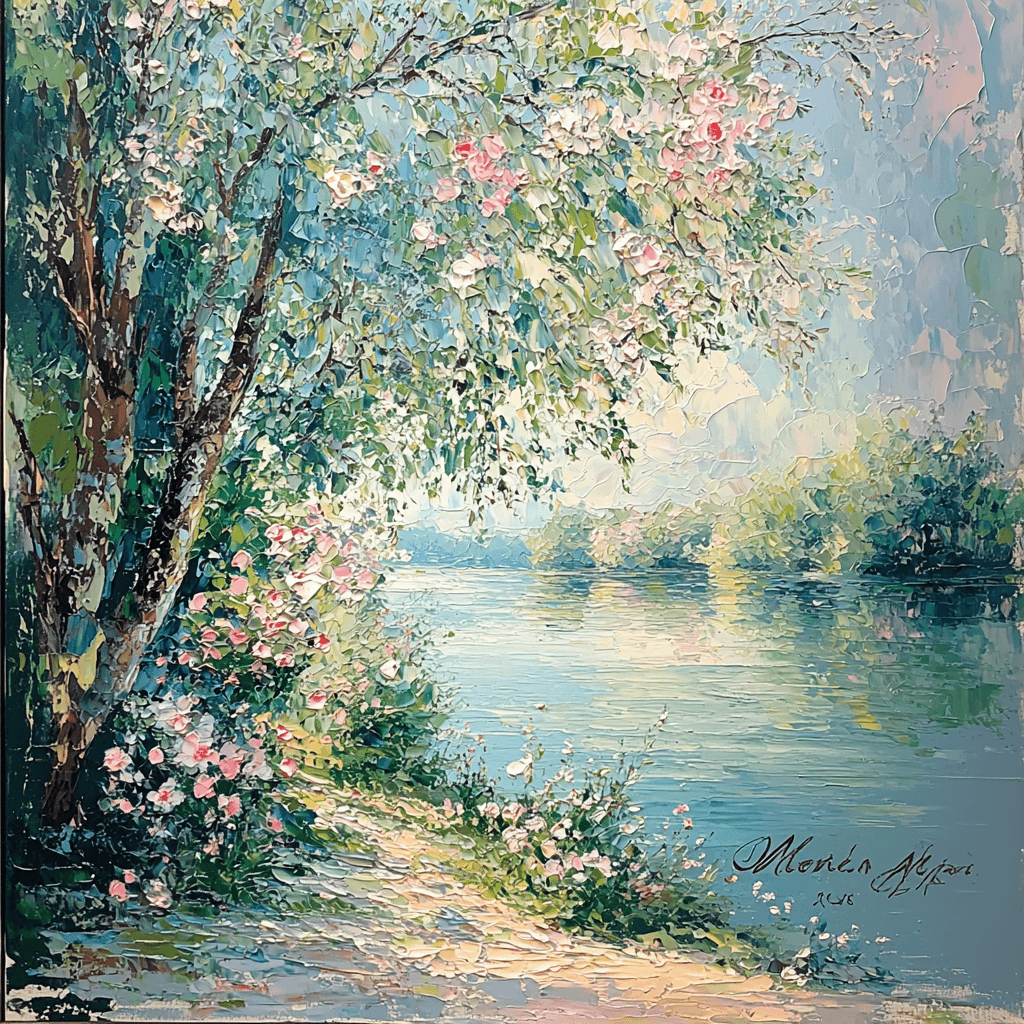 Claude Monet Inspired A Glimpse Of Serenity DIY Paint By Numbers