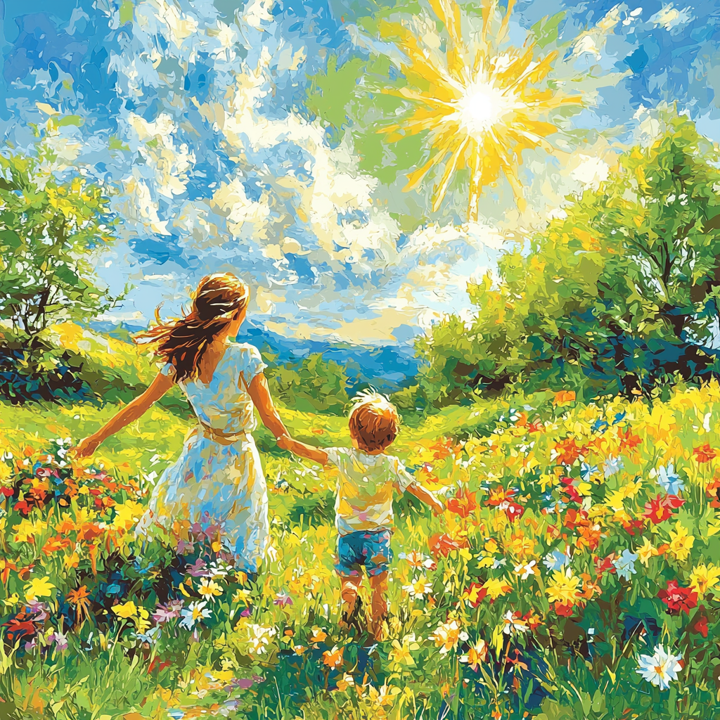 Kissing The Sun Painting Number Kit