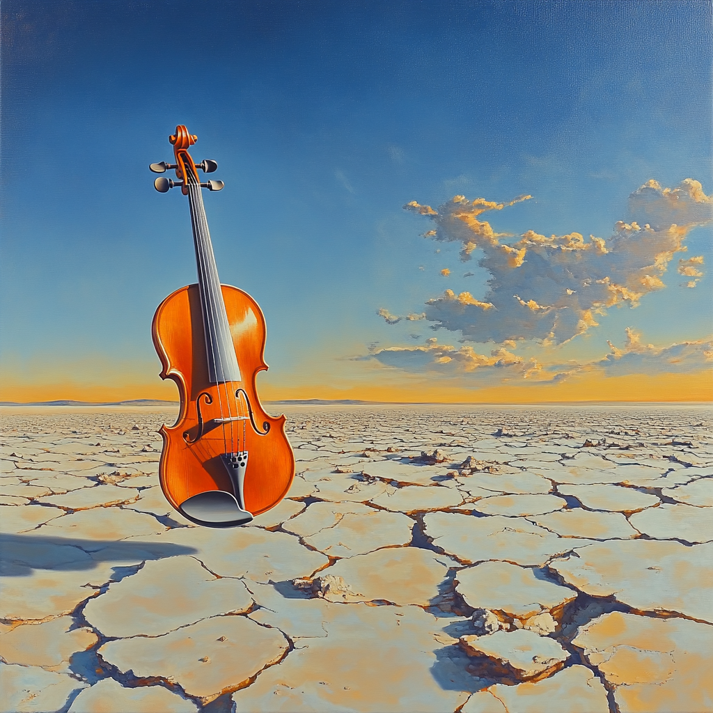 Salvador Dali Inspired Floating Violin Paint by numbers kits