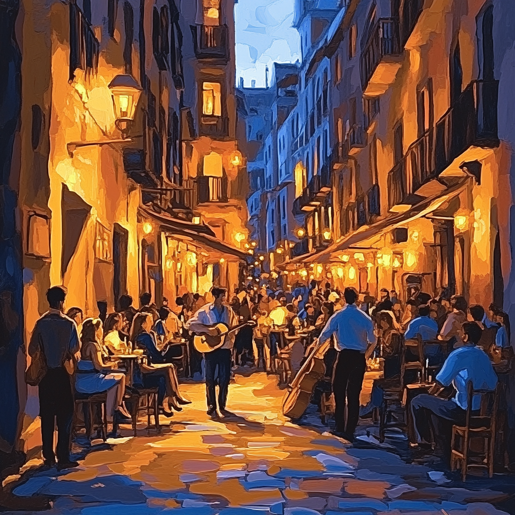 Bairro Alto Nightlife Lisbon Portugal Paint by numbers art
