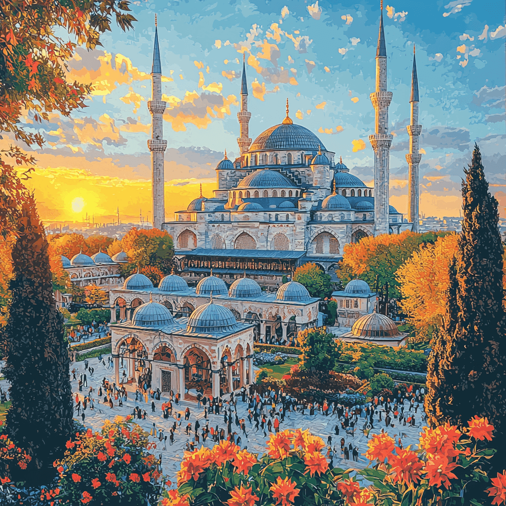 Blue Mosque - Istanbul Number Painting